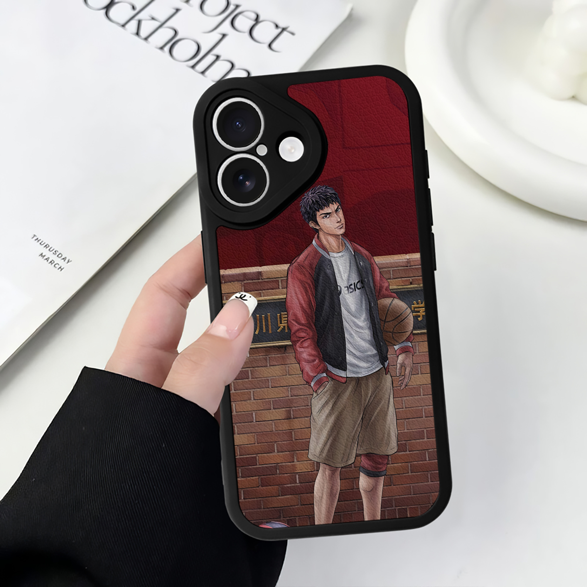 （画像用） SLAM DUNK／スラムダンク 【iPhone 16シリーズ対応】シリコンスマホケース（レザー調） 材質：シリコン